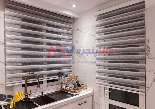 پرده زبرا برای آشپزخانه